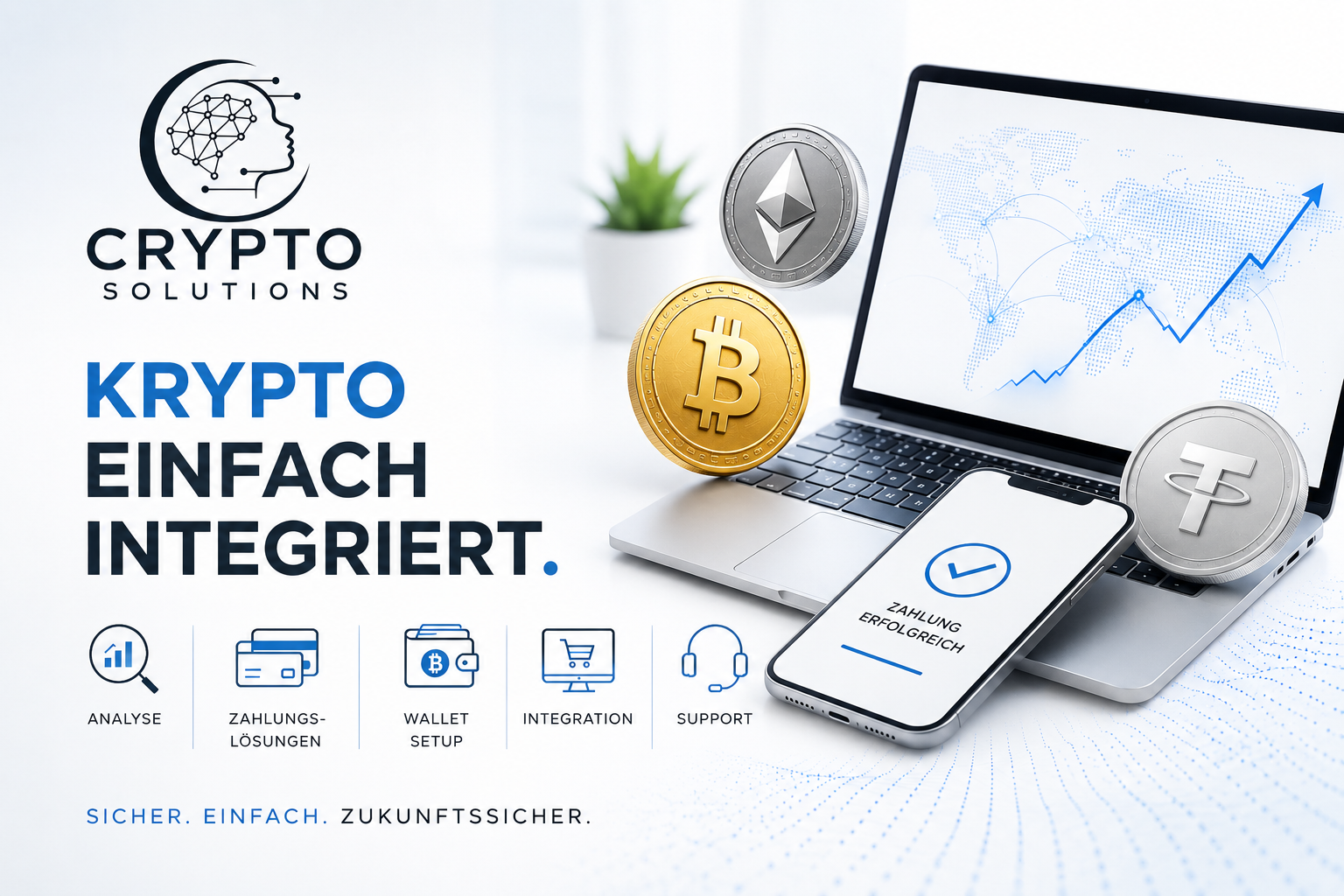 Krypto-Zahlungen für Unternehmen: So akzeptieren Sie Bitcoin und Kryptowährungen in Ihrem Unternehmen