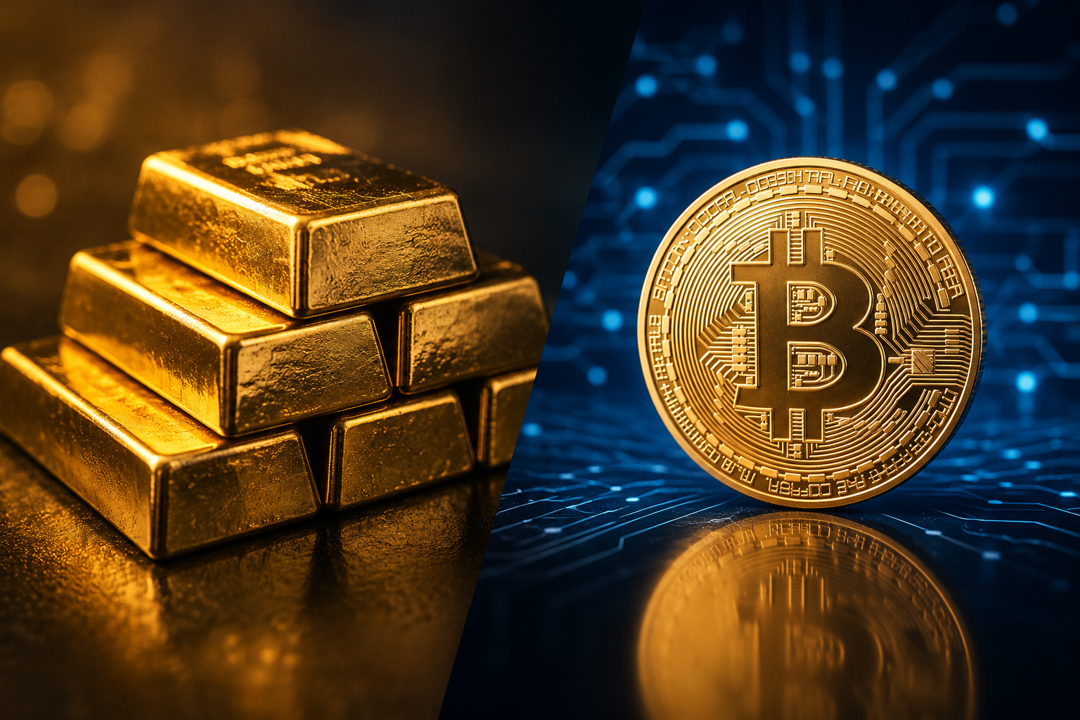 Bitcoin vs. Gold: Die wichtigsten Unterschiede im Vergleich